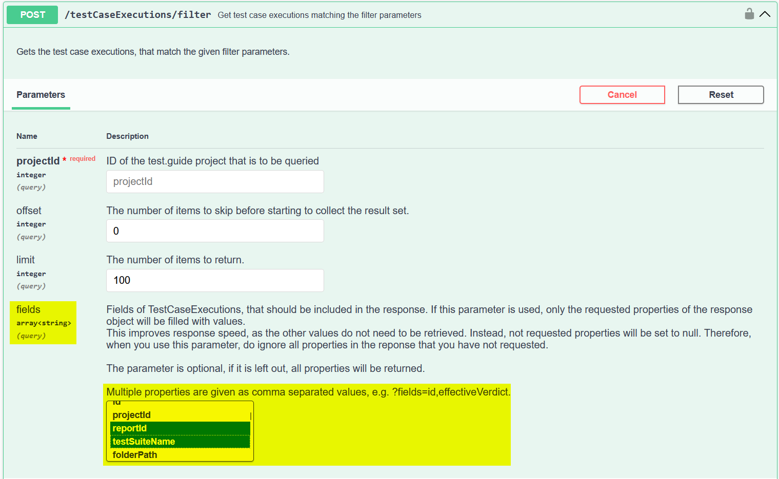 RestApiResultFilterFields