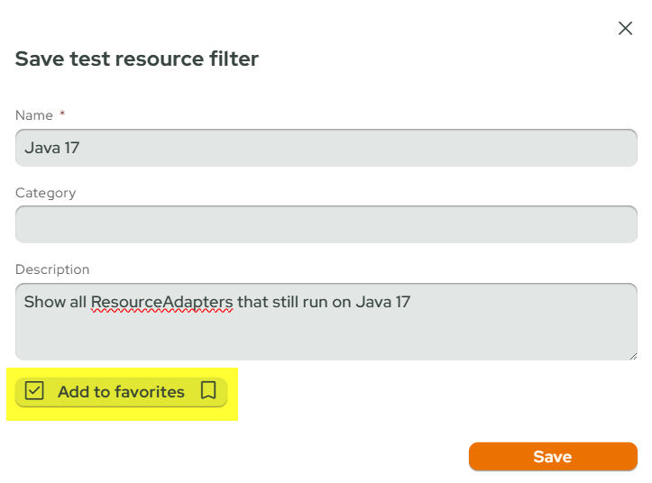 ti SaveFavoriteTestResourceFilter