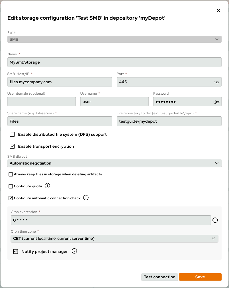 ArtifactManagement ConfigureStorage