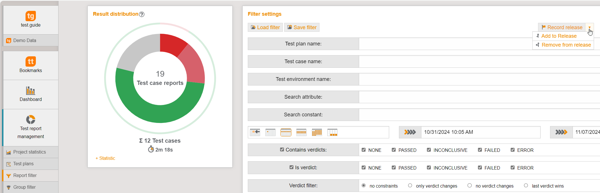 ReleaseAddTestCaseExecution